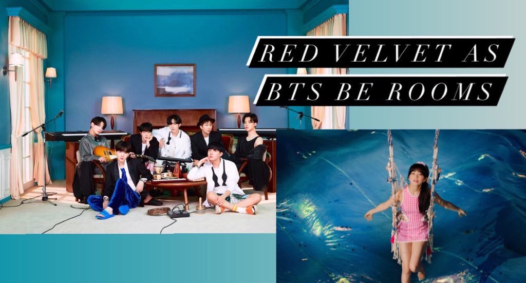 red velvet as the BE rooms ;; a collage thread