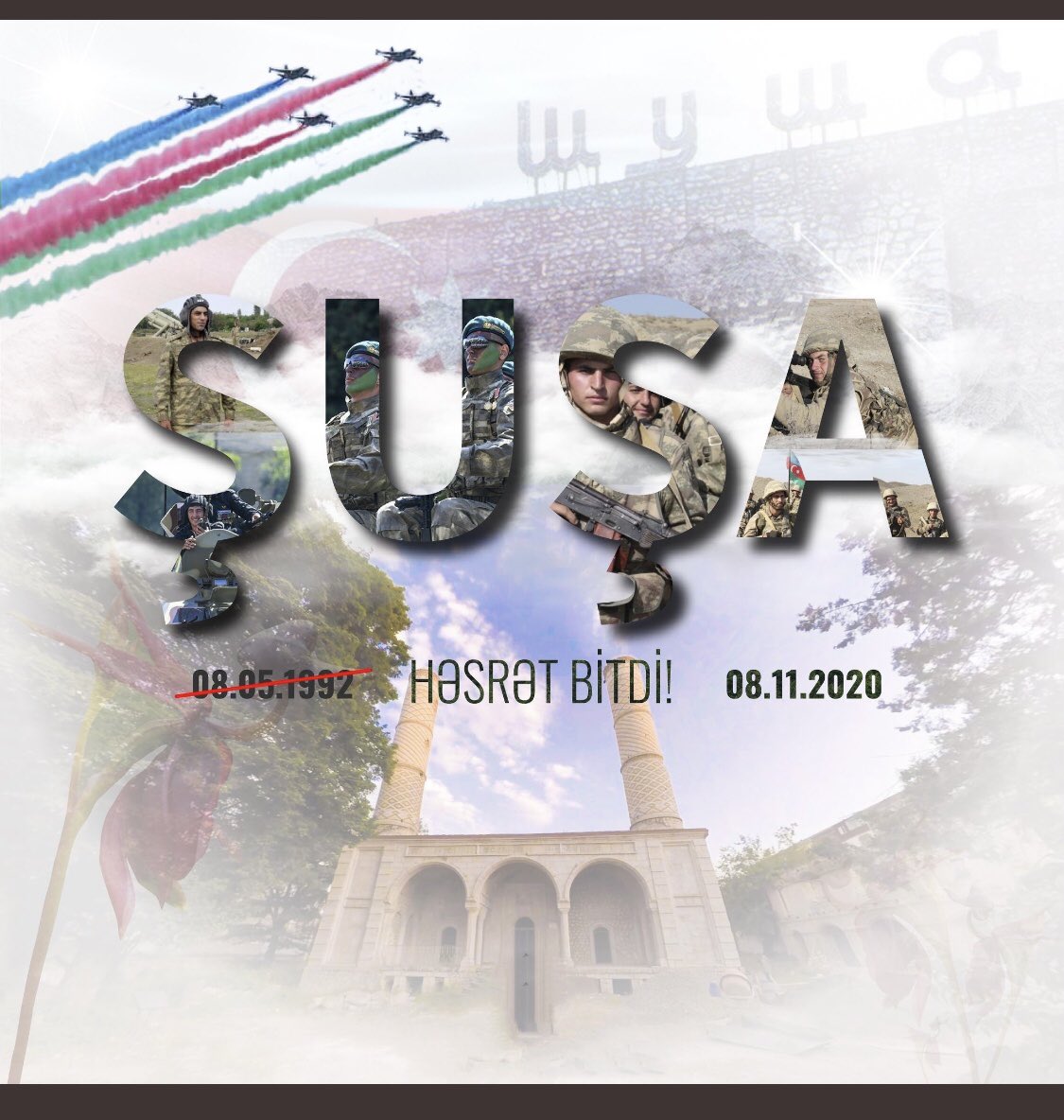 rifatulger06's tweet photo. Azerbaycan ordusu, Dağlık Karabağ'ın işgalden kurtarılmasında kritik öneme sahip Şuşa kentini işgalden kurtardı. https://t.co/kMsYSBHwbH