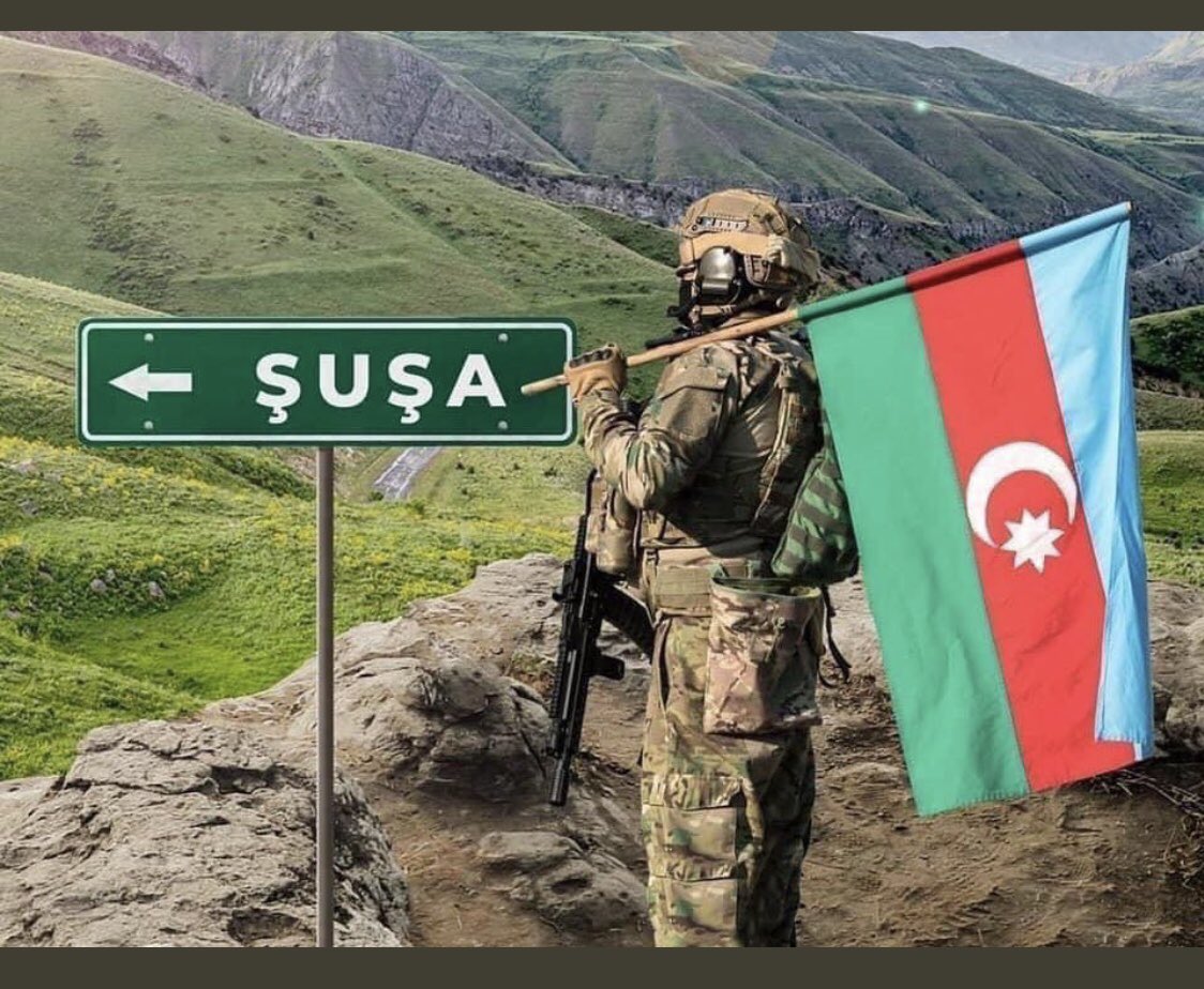 rifatulger06's tweet photo. Azerbaycan ordusu, Dağlık Karabağ'ın işgalden kurtarılmasında kritik öneme sahip Şuşa kentini işgalden kurtardı. https://t.co/kMsYSBHwbH