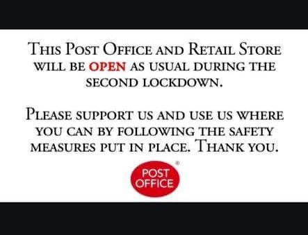 BrunswickRoadPO's tweet photo. OPEN EVERYDAY AS USUAL #StaySafe https://t.co/vs8mjDWRMf