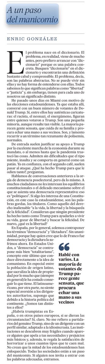 “A un paso del manicomio”