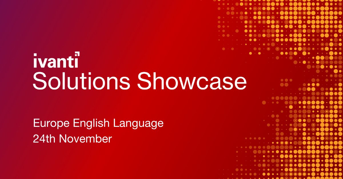 Andreas_Schmid0's tweet photo. Ivanti Solutions Showcase will cover Ivanti Neurons in-depth, showcase customers and their use of  Ivanti solutions, and highlight what's next for the workplace. Reserve your place today. #IvantiShowcase  https://t.co/bLmrqXzLv8 https://t.co/rB3gWLdvBS