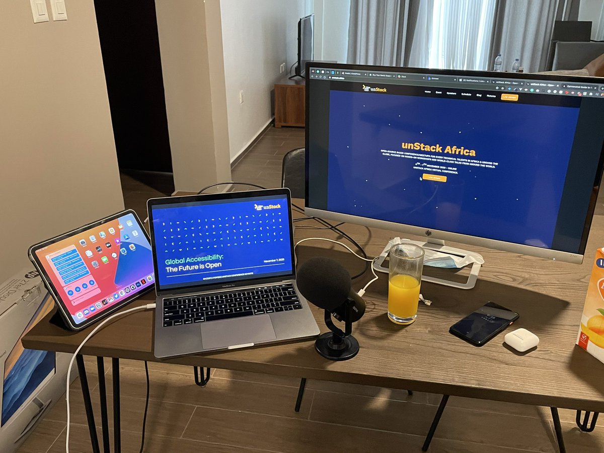 developerayo's tweet photo. unStack Conference Setup β‘
I'm happy about what we did π₯
#unstackcon2020 https://t.co/34KmFwDbCT