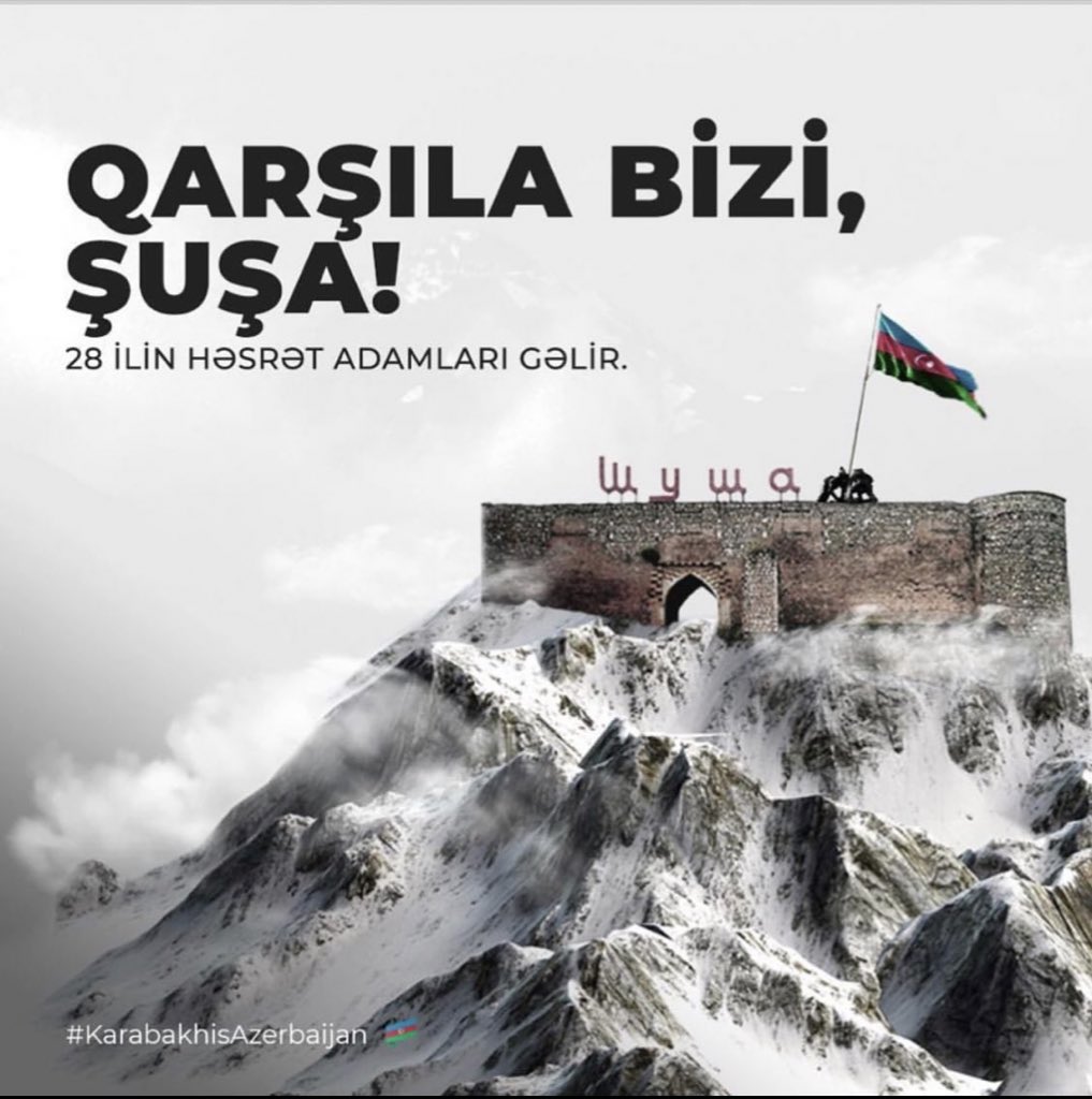 08.11.2020 ŞUŞA AZƏRBAYCANDIR! 🇦🇿❤️
#KarabakhisAzerbaijan #SUSA