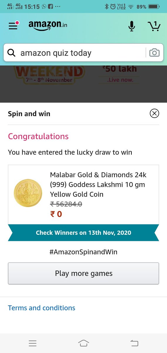 NavinchandraD's tweet photo. @amazonIN #AmazonSpinandWin  . https://t.co/uy8gIRbefC
