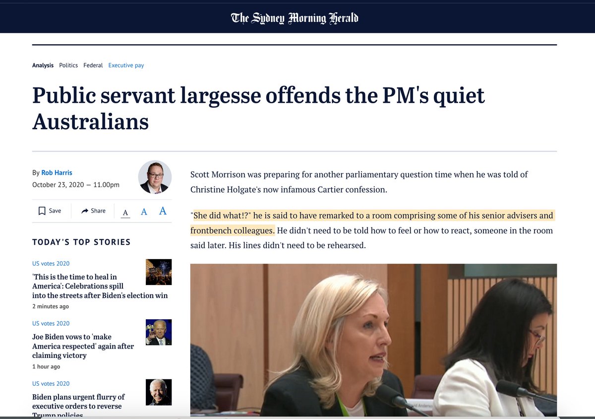 So the AusPost board was nowhere to be seen as Scott Morrison hammed it up and acted his pants off over the mediocre saga of $20K corporate bonuses. Like terriers with a coveted bone, some of the media were beside themselves to publish their “exclusive leaks”.