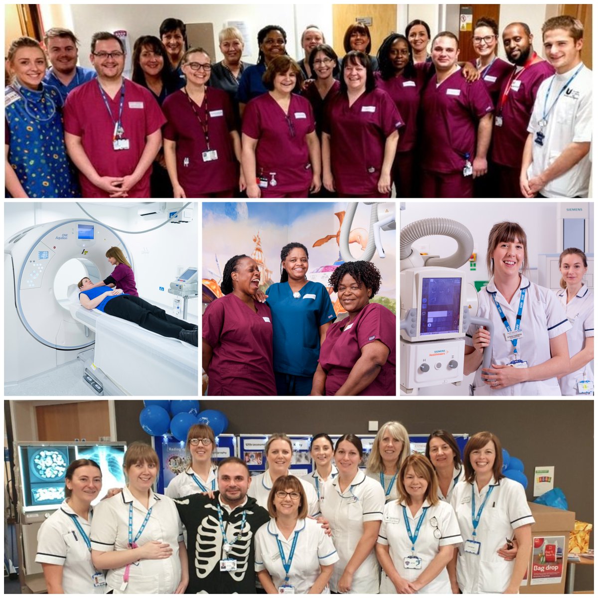 STSFTrust's tweet photo. Happy #WorldRadiographyDay to our amazing teams 🎉

Radiography involves using advanced technology to look inside patients’ bodies to understand the cause of their illness, provide diagnosis and treatment plans 🙌

Read more: https://t.co/nvswMn2817 Photos taken pre-Covid-19 📸 https://t.co/cFyxj1bPt3