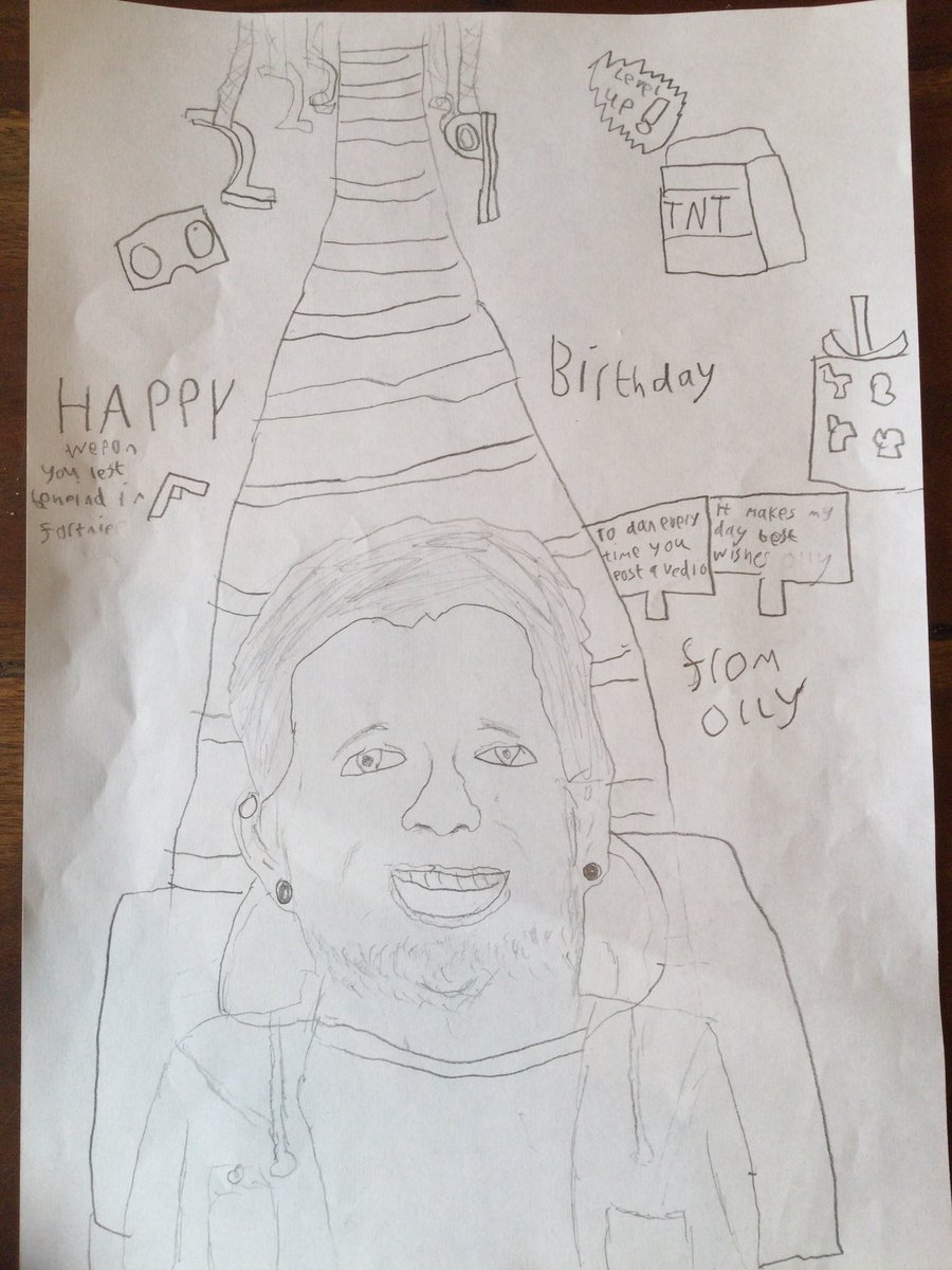 Happy birthday <a href="/dantdm/">ᴅᴀɴᴛᴅᴍ💎</a> well done for 24million subs I wish you a very happy birthday from your number 1 fan olly