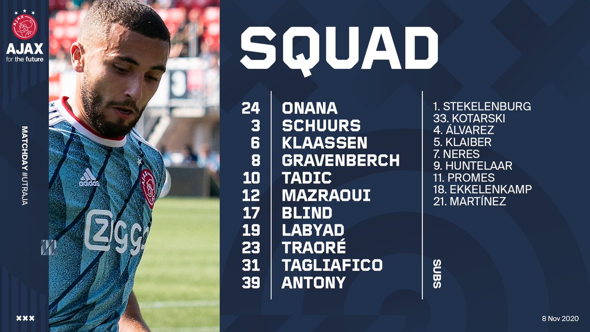 AFCAjax's tweet photo. #utraja - All names ☟ https://t.co/mIBIXCty6h