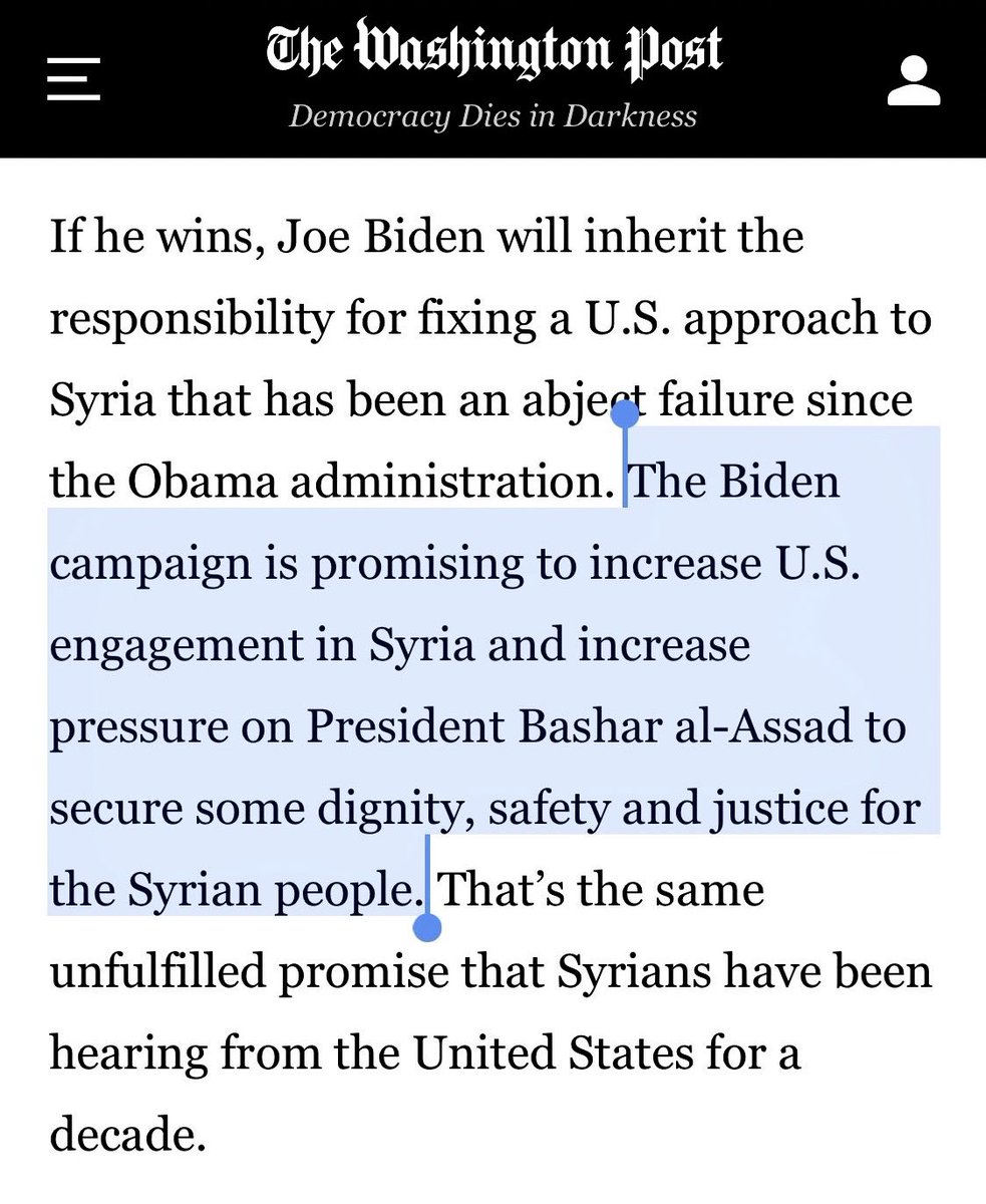 SameeraKhan's tweet photo. Biden-Harris foreign policy (cont.)

✅ Maintain troop presence in Afghanistan &amp; Iraq
✅ Increased US engagement in Syria + anti-Assad pressure
✅ Continued sanctions on Iran &amp; extension of arms embargo to (non-nuclear) ballistic missile program
❌ JCPOA-related sanctions relief https://t.co/kl3VgeRLpA