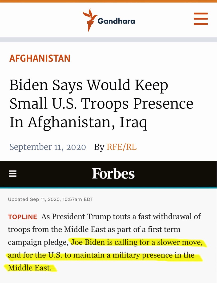 SameeraKhan's tweet photo. Biden-Harris foreign policy (cont.)

✅ Maintain troop presence in Afghanistan &amp; Iraq
✅ Increased US engagement in Syria + anti-Assad pressure
✅ Continued sanctions on Iran &amp; extension of arms embargo to (non-nuclear) ballistic missile program
❌ JCPOA-related sanctions relief https://t.co/kl3VgeRLpA