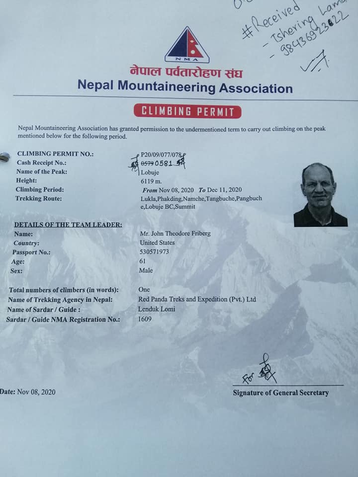 nepalmountains's tweet photo. Today (8 November 2020) Nepal Mountaineering Association (NMA) issued total 22 permits for Mera and Lobuje Peak to both domestic and International tourists
Mera peak = 21 Climber (all Nepalese)
Lobuje East Peak = 1 Climber (USA)
We wish for their successful ascend. #nmapeaks https://t.co/jEUdLJKIFj