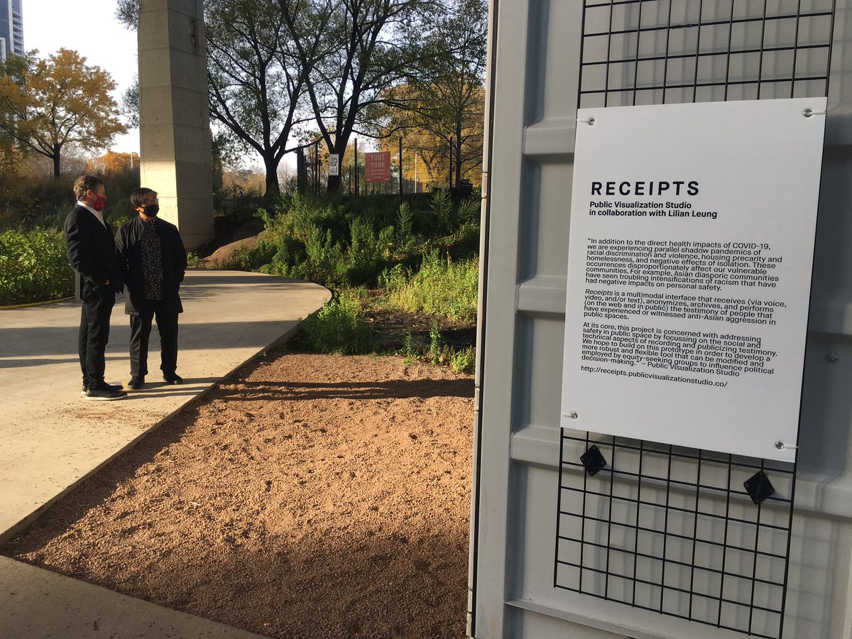 JohnTory's tweet photo. Yesterday I stopped by the #SafeInPublicSpace exhibit at @thebentway and was able to learn more about the lived experiences of Black and Afro-Indigenous Trans women. To learn more about this project visit: https://t.co/c2JkZsS1sr. https://t.co/TfHDX1rfhw