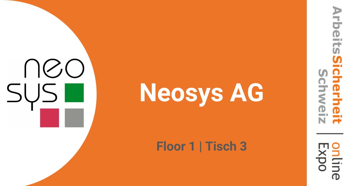 +++ Aussteller: Neosys +++

Auf der Online Expo finden Sie den Aussteller: Floor 1 I Tisch 3

Sichern Sich sich jetzt Ihr Ticket: ow.ly/STRt50CefpK

Die Teilnahme ist kostenlos!

#ArbeitsSicherheitSchweiz  #BGM #Gesundheitsförderung #Gesundheitsschutz  @LexplusNeosys