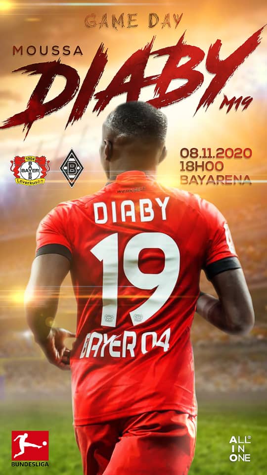 AllinOne75's tweet photo. Game Day for @MoussaDiaby_19 ⚡⚡⚡ Good game Bro' #M19 #bundesliga #teamDiaby #leverkusen #bundesliga #football https://t.co/tNfozLmUSL