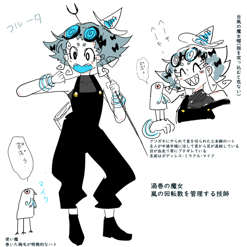 狗山さんが考えてくれた設定の魔女!名前はフルータ!
 #閻羅ランド #たかやの冒険 