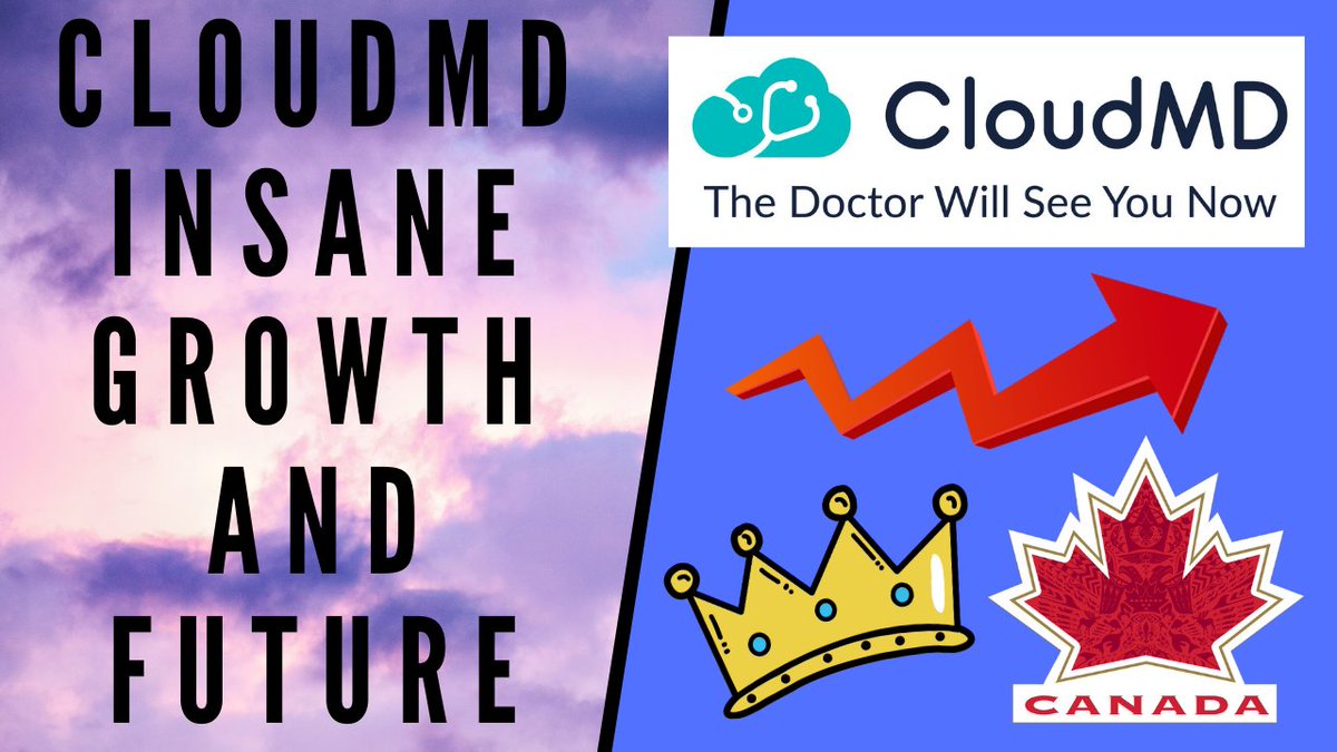 wizpreneuryt's tweet photo. Video is now live! I go over new information about CloudMD, and its insane potential for the future. $DOC.V
https://t.co/I9YIxLoRyE
#cloudmd #wellhealth #wealthsimple #canada #questrade #cloudmdstock #stock #stonks #dividends #telehealth #telemedicine https://t.co/etCX0oQUkT