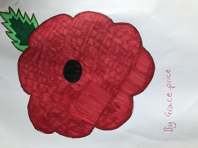 Bold poppy by Grace #LestWeForget #WeWillRememberThem