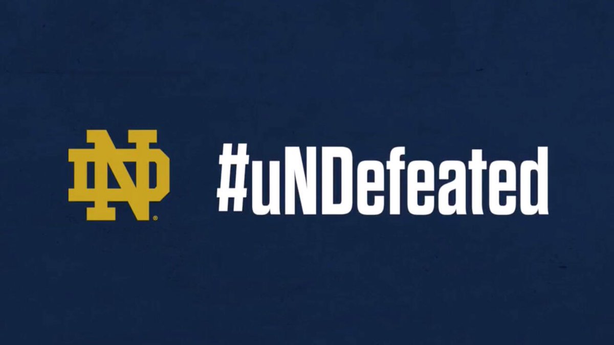 thegreatnd's tweet photo. Waking up uNDefeated ☘️🏈 #goirish #uNDefeated https://t.co/tMdFTmC7TJ