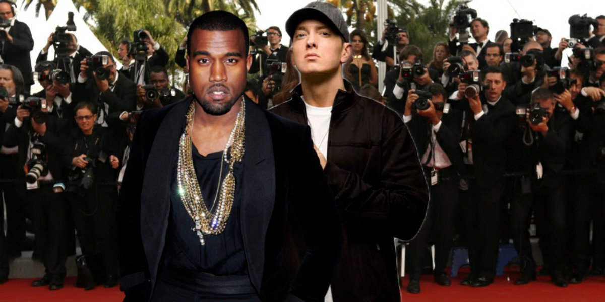  Kanye West respecting Eminem AKA Marshall Mathers throughout his career, a thread: