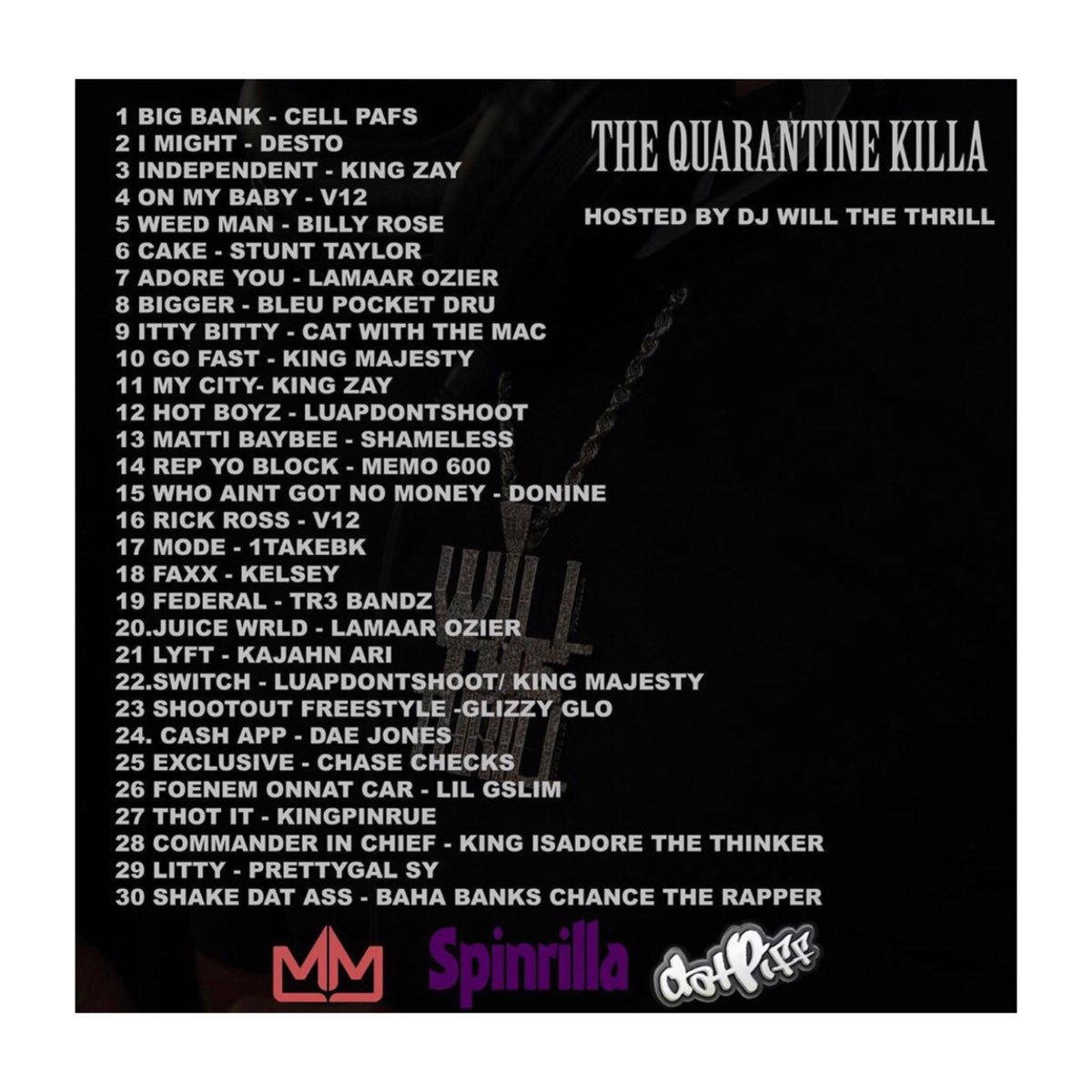 dotticondotti's tweet photo. THE QUARANTINE KILLA‼️💰💿 Hosted By @DJWillTheThrill Featuring @CHASECHECKSGM 💰 Link in bio 📲 https://t.co/Oa9i5byADM 🔥 #TheQuarantineKilla #DJWillTheThrill #ChaseChecks #ChecksCashed #Exclusive https://t.co/EFl0yTNegw