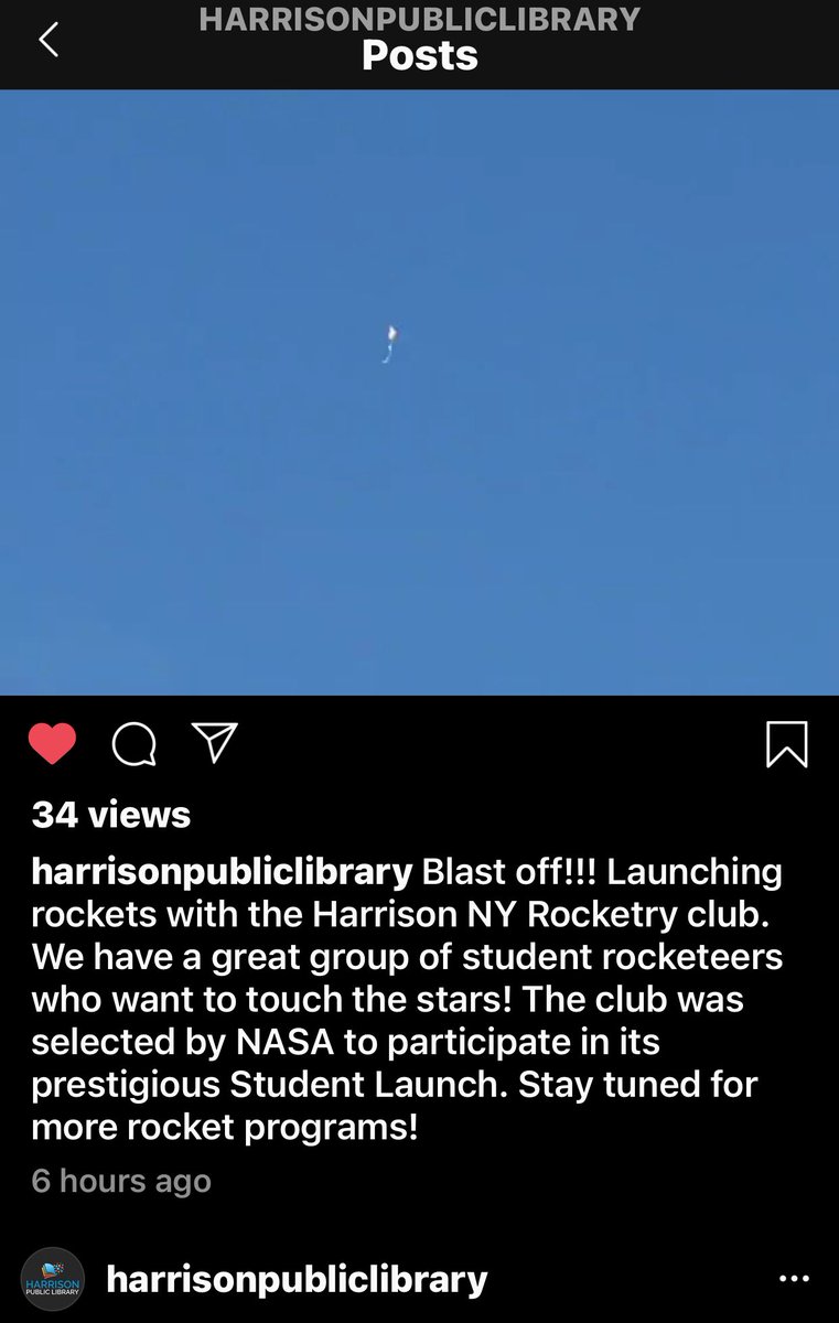 HARocketryGroup's tweet photo. The Harrison Rocketry Team expands its STEM engagement program partnering with our library @StudentLaunch @NASASTEM @g_allon https://t.co/M9h4LIuOk2