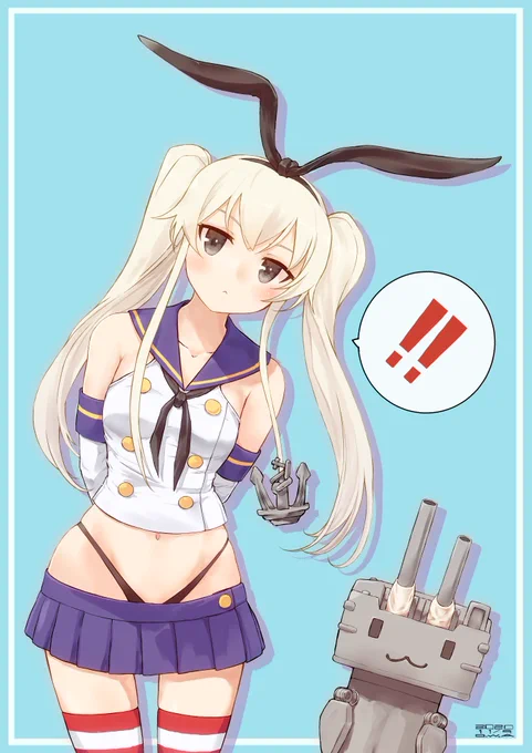 姉妹艦ごっこをする際に妹艦役のときはツインテールにすると雰囲気が増すのではないかと気づいてしまった島風 