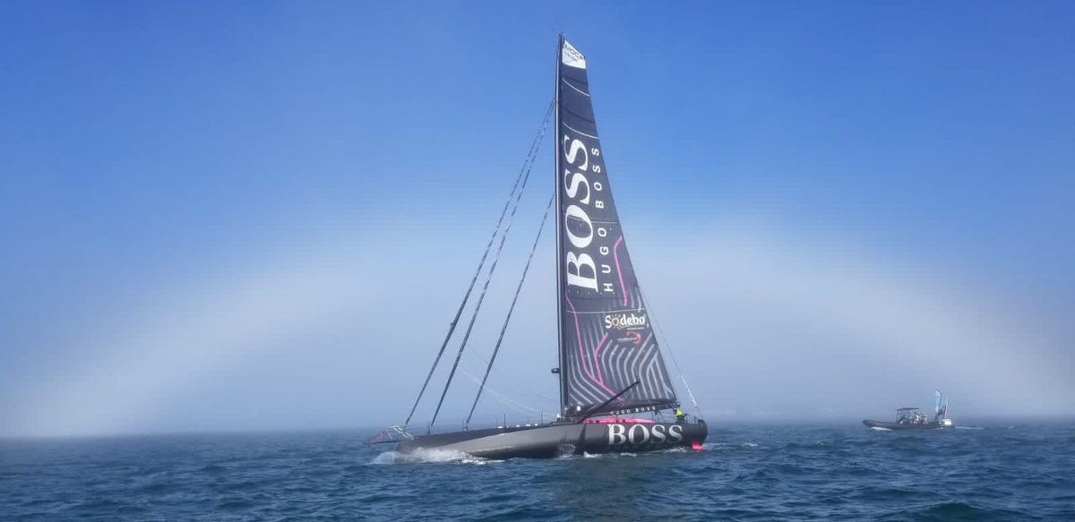 ATRacing99's tweet photo. The @VendeeGlobeENG has officially started for Alex.

Follow his progress live via The Hub:
https://t.co/kORlyRW4M6

📷 @Lloyd_Images 

#AllezAlex #ThisIsBOSS #VG2020 #VendeeGlobe https://t.co/BD5voO2Fuh
