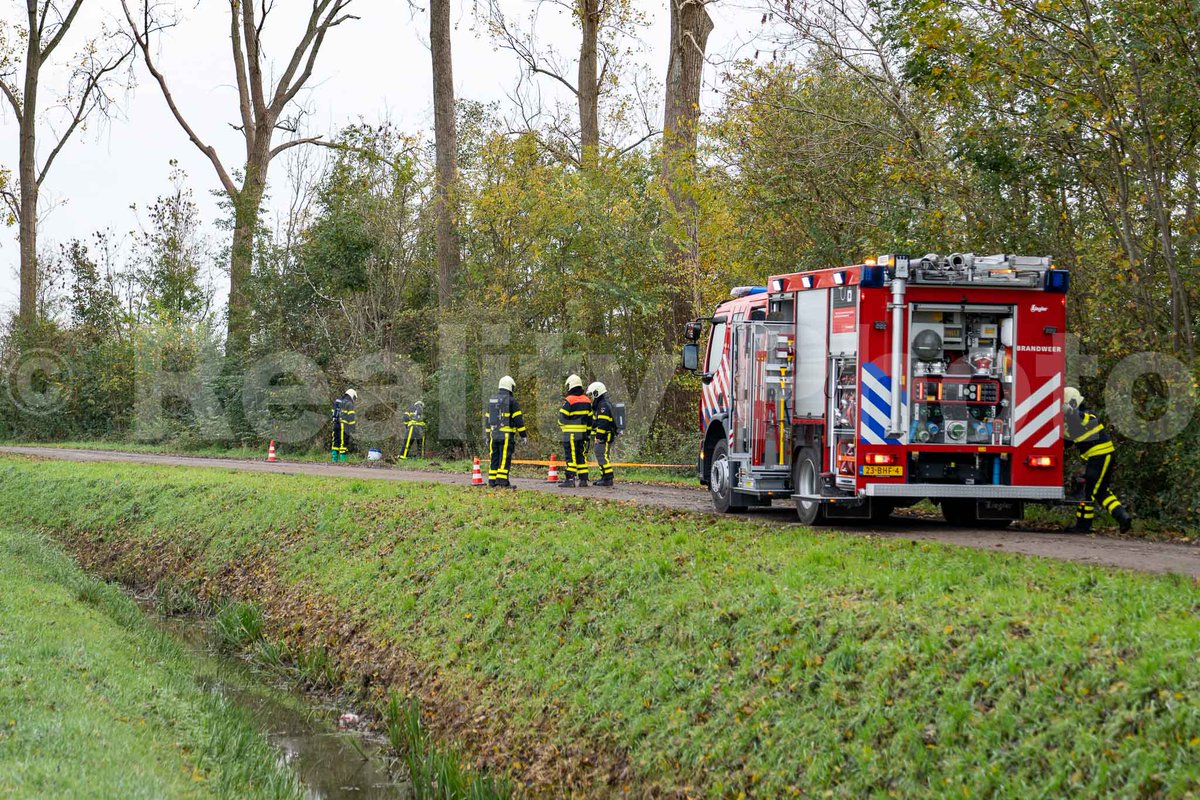 Melding brandweer Achterdijk Aalburg