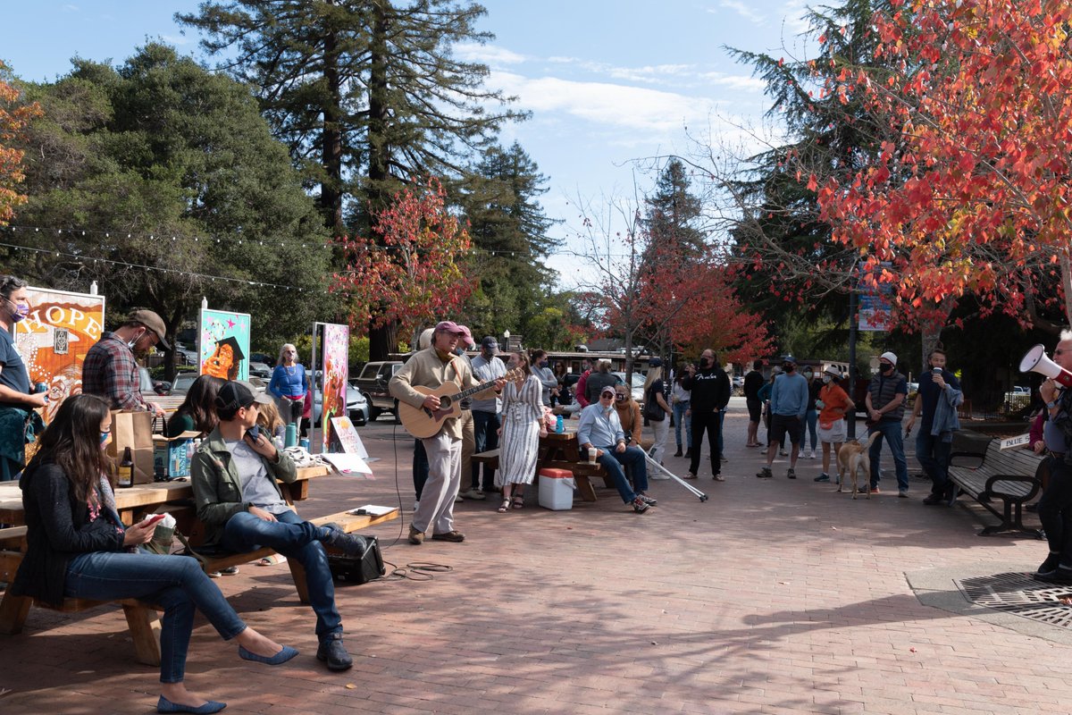 suzlipman's tweet image. "This is how people behave when dictatorships fall"– @Eugene_Robinson @MSNBC on the joyous celebrations for #BidenHarris2020 that spilled into city streets &amp;amp; town squares (like mine) yesterday. We must never take democracy for granted again. We must work like hell to protect it.