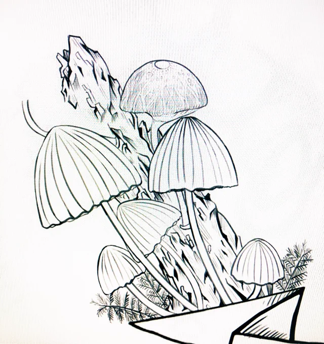 きのこ描くの楽しすぎか??🍄 