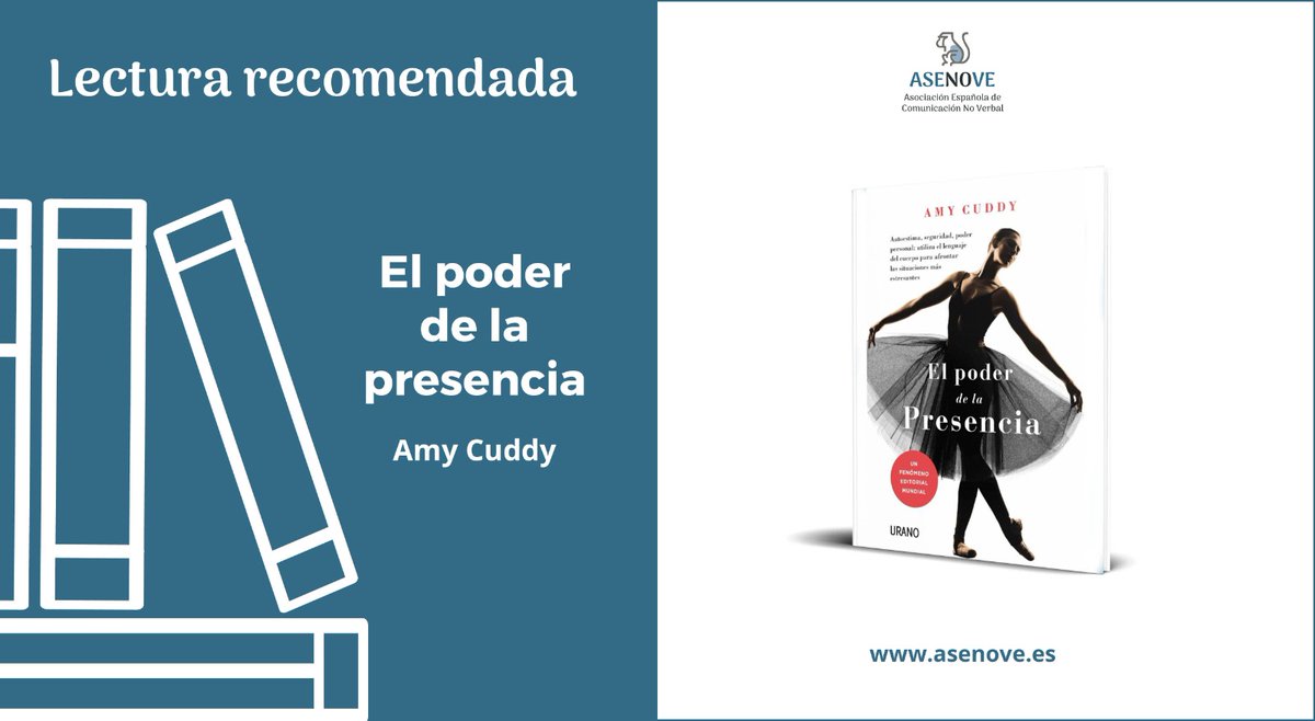 ASENOVE_CNV's tweet photo. 📚LIBRO RECOMENDADO DE LA SEMANA: "El poder de la presencia" de @amyjccuddy. De forma magistral, combina sencillez en la terminología y rigor científico.
#bodylanguage #lenguajecorporal #nonverbal #lenguajenoverbal #comunicaciónnoverbal #noverbal #lecturarecomendada #ASENOVE https://t.co/BtaHSosB7t