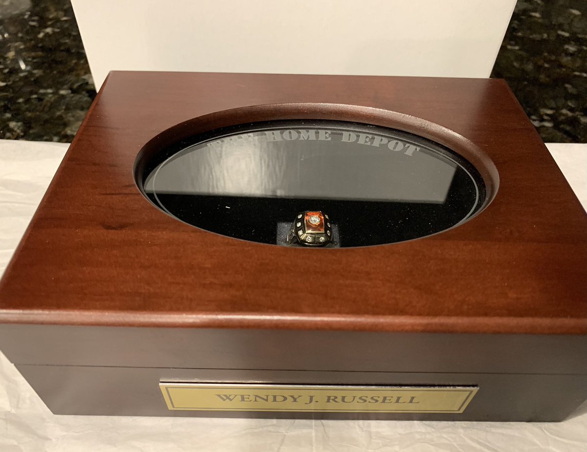 Wow- what a beautiful achievement! I feel like I won the Super Bowl (12-2 record ) Thank you to everyone who helped me achieve my my ring and each diamond on it ! I am very grateful and have been very lucky to work with the best teams !