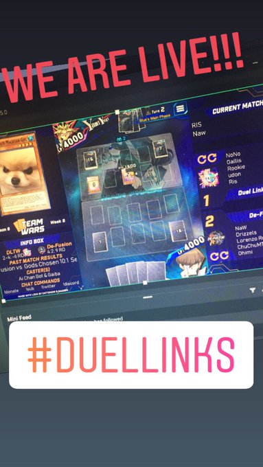 We are live !! #duellinksteamwars #duellinks #aichanbot https://t.co/HmZPOP6WLb<a href="/tag/duellinksteamwars"class="tags">#duellinksteamwars</a><a href="/tag/duellinks"class="tags">#duellinks</a><a href="/tag/aichanbot"class="tags">#aichanbot</a>