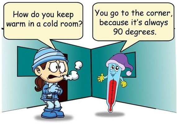 weamom's tweet photo. @TeachWithKhan I like to share a corny joke like this! In today's world, especially, laughter is good medicine. I find that it helps students to relax and, when they happen to be math-related jokes, it adds a fun dimension (pun intended?!) to the subject. https://t.co/fK3X5zw4Bg