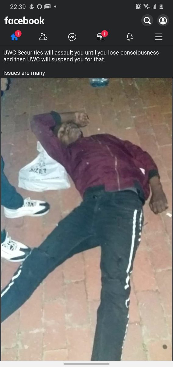 KT_Selowa's tweet photo. #BringBackAseza
He was brutally beaten by the @UWConline @SecuritasESInc  guards and the institution now wants to suspend the student for defending himself and speaking up for the student populace against its abuse https://t.co/wDzG6t5nMG