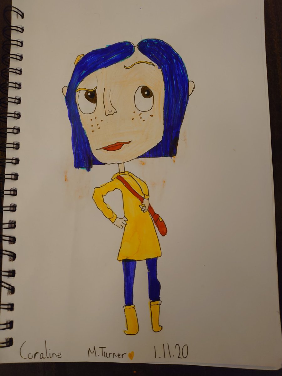 ephanie13's tweet image. Always Joy - it has been our daughters favourite since age 2 she&apos;s now 11 and still drawing her🙂 I feel like they grew up friends #coraline #imaginationwins