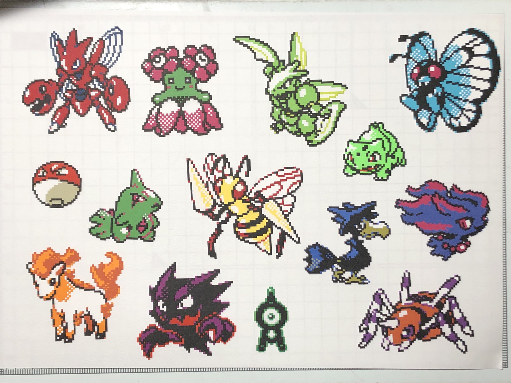 玲 切り絵でpkmn金銀ドット絵 245 251 100 251 ポケモン金銀ドット絵を切り絵で作ってます このカラフル感 かわいいわ T Co 2milsx4qab Twitter