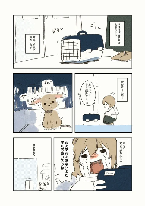 けぱけぱの子犬のにおいの話 