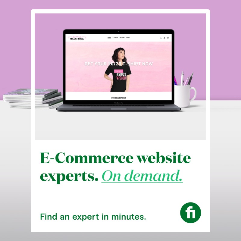 fiverr's tweet photo. Get your business selling more with a professional online store. 📈 🛒