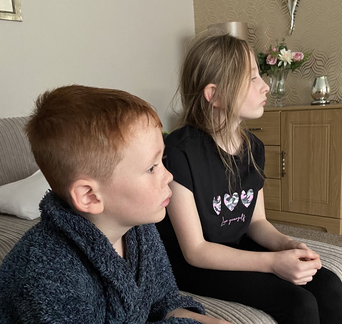HighamShaw's tweet photo. Watching the Cenotaph. Lots of questions from the children about Remembrance Sunday, war, poppies etc. I just hope our answers did it justice! #RemembranceSunday #teachingrespect @StTeresasRCP https://t.co/TjZpp7pMVU