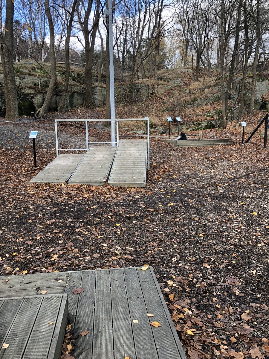 Gymet är stängt på jobbet pga pandemin. Bra att det finns alternativ utomhus. Dessutom skiner ju solen.