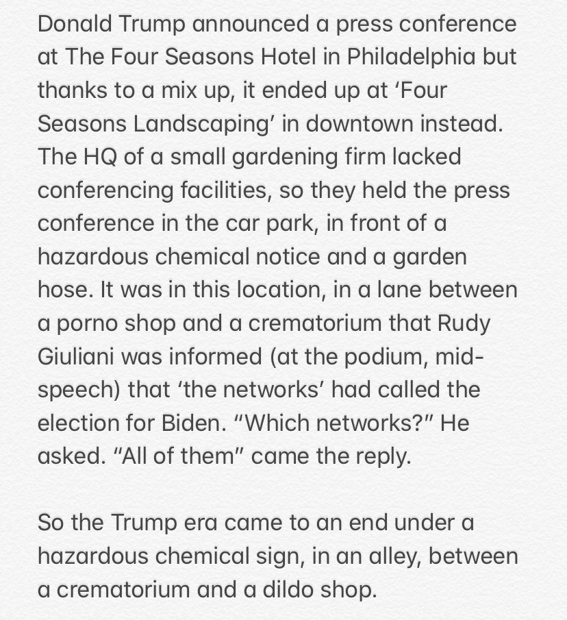 I realise this is well known by now, but it is so poetically perfect I think it bears re-stating.