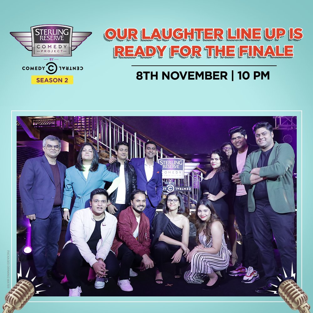 ComedyCentralIn's tweet photo. Any guesses who will win Sterling Reserve #ComedyProject Season 2?
Let us know in the comments below and don’t forget to catch the Finale tonight at 10 PM.

@ProjectSterling @VarunmThakur @awryaditi @one_by_two | #SRCPSeason2 #SRCPOnCC https://t.co/UYrrh8fB44