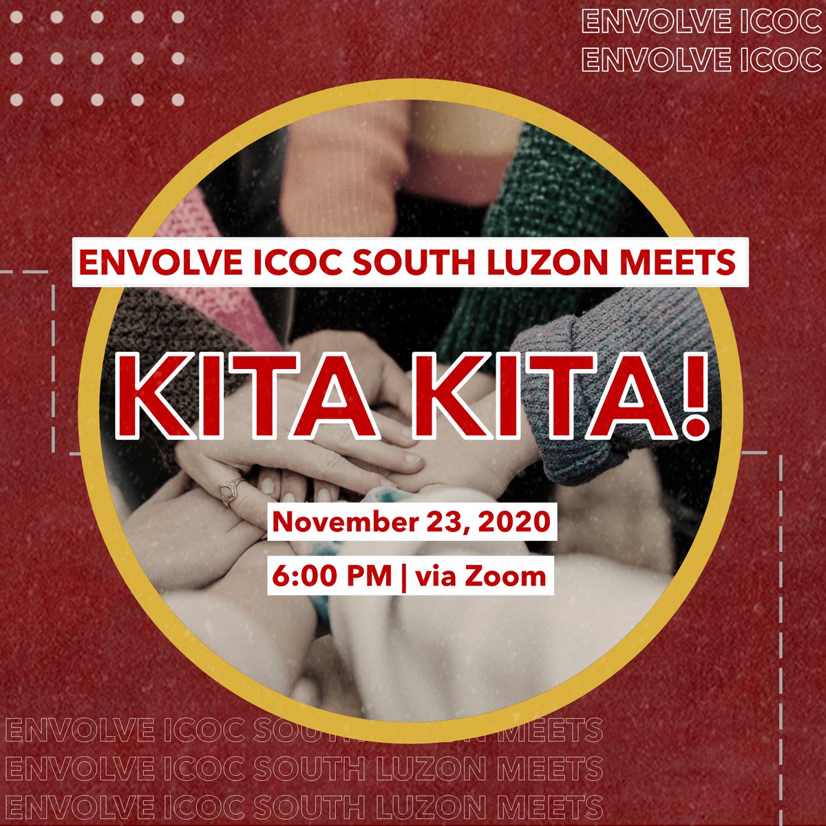 envolveicocph's tweet photo. Need some encouragement as a new week starts up? π₯Ί
Fill up on love and lessons from God every Monday of the month, at 6:00 PM in the Envolve ICOC South Luzon Meets. π
Their new series starts tomorrow, see you there!
#ENVOLVEPH #ICOCPhilippines #ICOC #EnvolveMeets https://t.co/xRZXjH1UvH