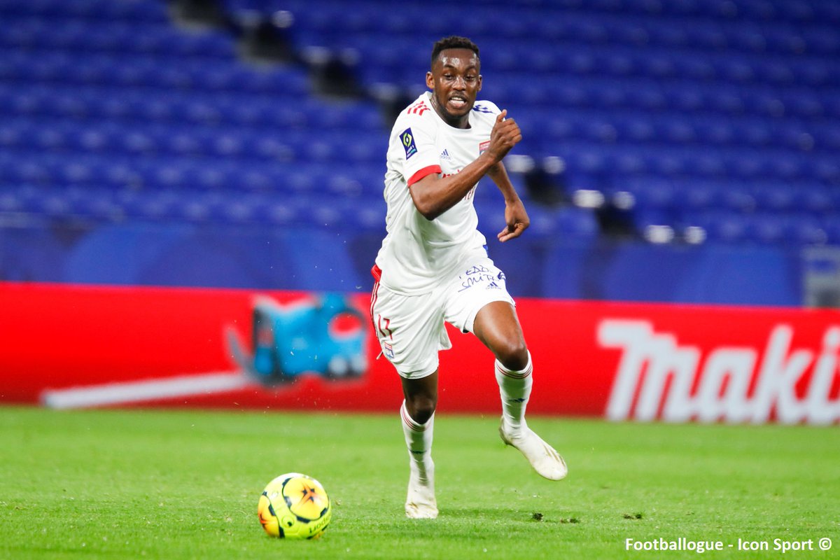 Footballogue's tweet photo. [#L1🇫🇷] Tino Kadewere 💬 : "J’ai rêvé que je marquais deux buts dans le derby." ❤💙

(Téléfoot)

#OLASSE https://t.co/NNxbWkygqn
