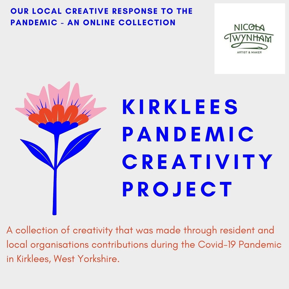 - Open until end of the year.
- Looking for, stories of creativity, in any form, in Kirklees
- No limits on forms of creativity as long as it can be represented on the online collection
- West Yorkshire Archive Service adopting project in Jan for future generations
- Link in bio