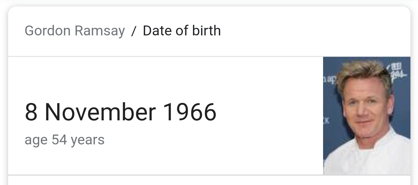 Today is the only day you can remessage this
Happy Birthday Gordon Ramsay 