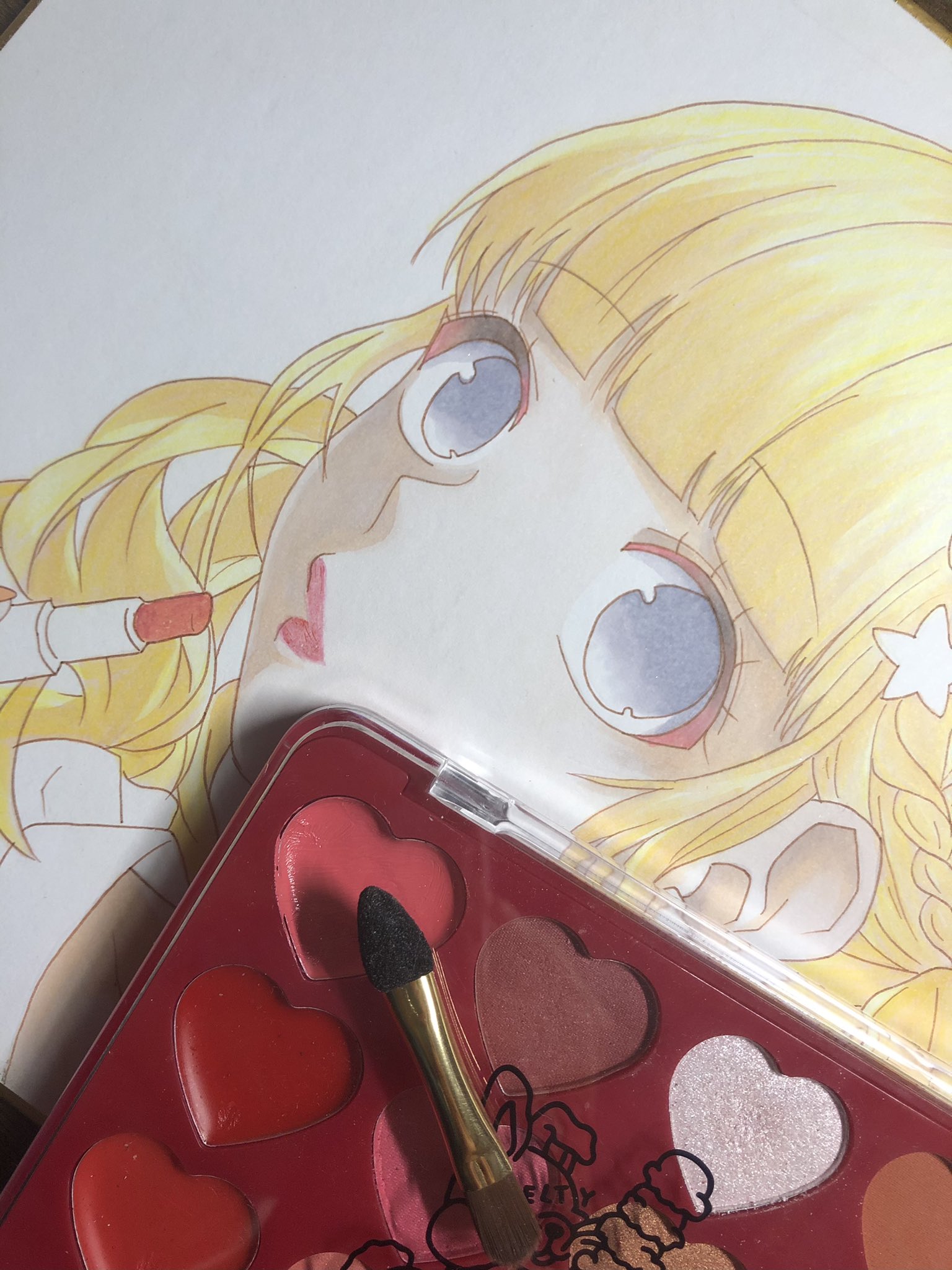 Azora Sawa やばい おしゃれだ ２枚目のせなちゃんの唇みて ガチのリップで塗ってみた 発色もいいし リアルだしキラキラしてる ハマりそ笑 ハニーワーク 成海聖奈 イラスト好きな人と繋がりたい イラスト練習中 色紙 ハニワ イラスト