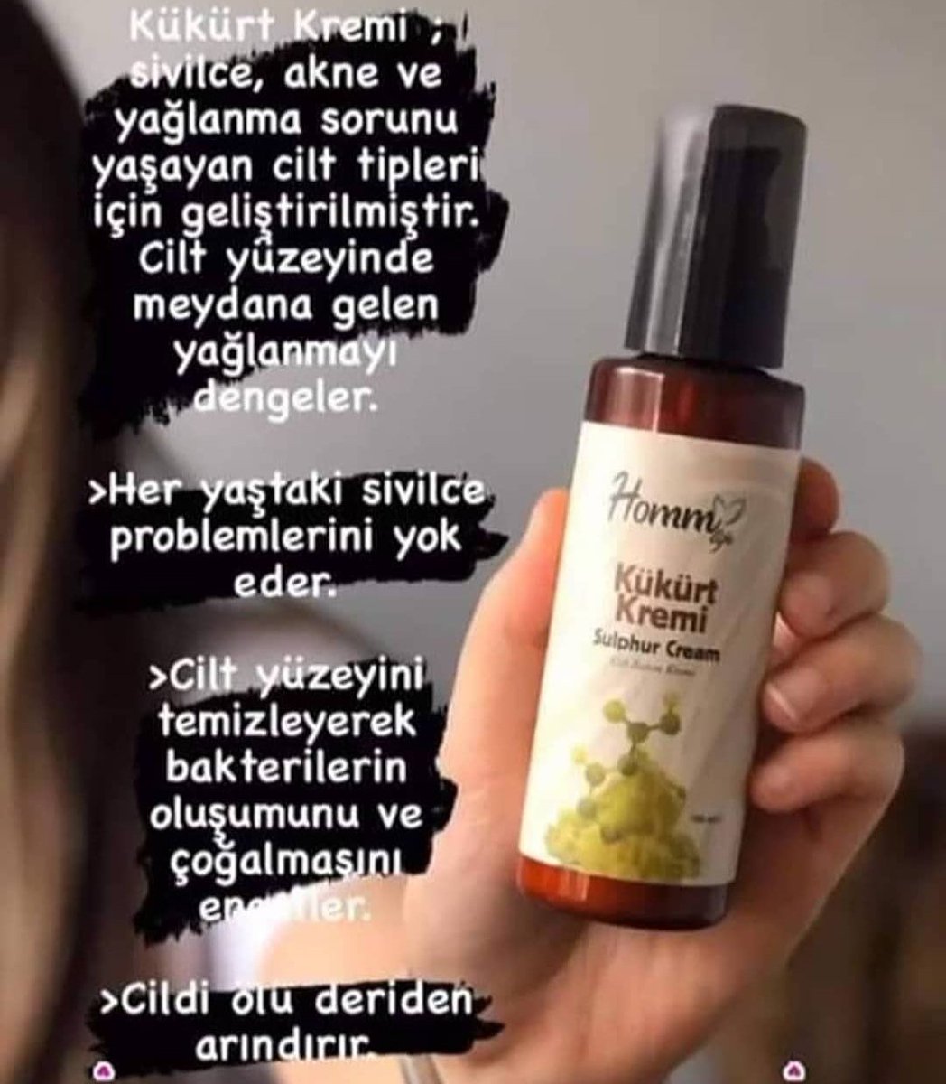 Kimyasal içermeyen, tamamen bitkisel içerikli kükürt kremi🌱

•Her yaştaki sivilce ve sivilce izleri ile mücadele eder.
•Cildin yağ dengesini düzenler.
•Cildi ölü deriden arındırır.

💎İlk kullanımdan itibaren farkını hissettirir. 💃

#sivilce  #ciltbakımı #yağlıcilt #vegan